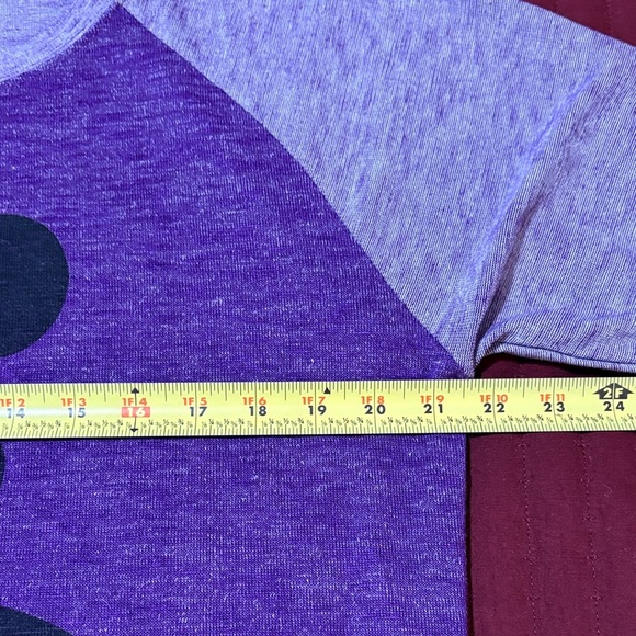 Disney Parks Purple Long Sleeve Tee with Mickey and Minnie Size L - Picture 7 of 9